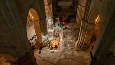 London shock discovery: Hidden staircase beneath historic church leads to sealed vault of coffins
