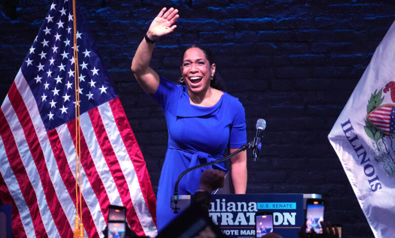 Stratton wins Illinois primary, giving Dems another Black female senator